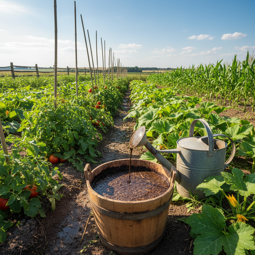 Co podlewać gnojówką z obornika? Praktyczne nawożenie naturalne